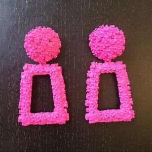 Pink Dangle Earrings